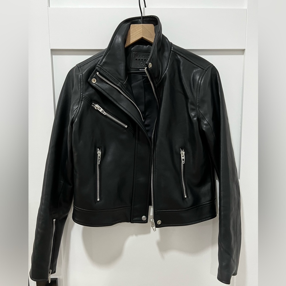 Blank NYC Faux Leather Moto Jacket size Medium